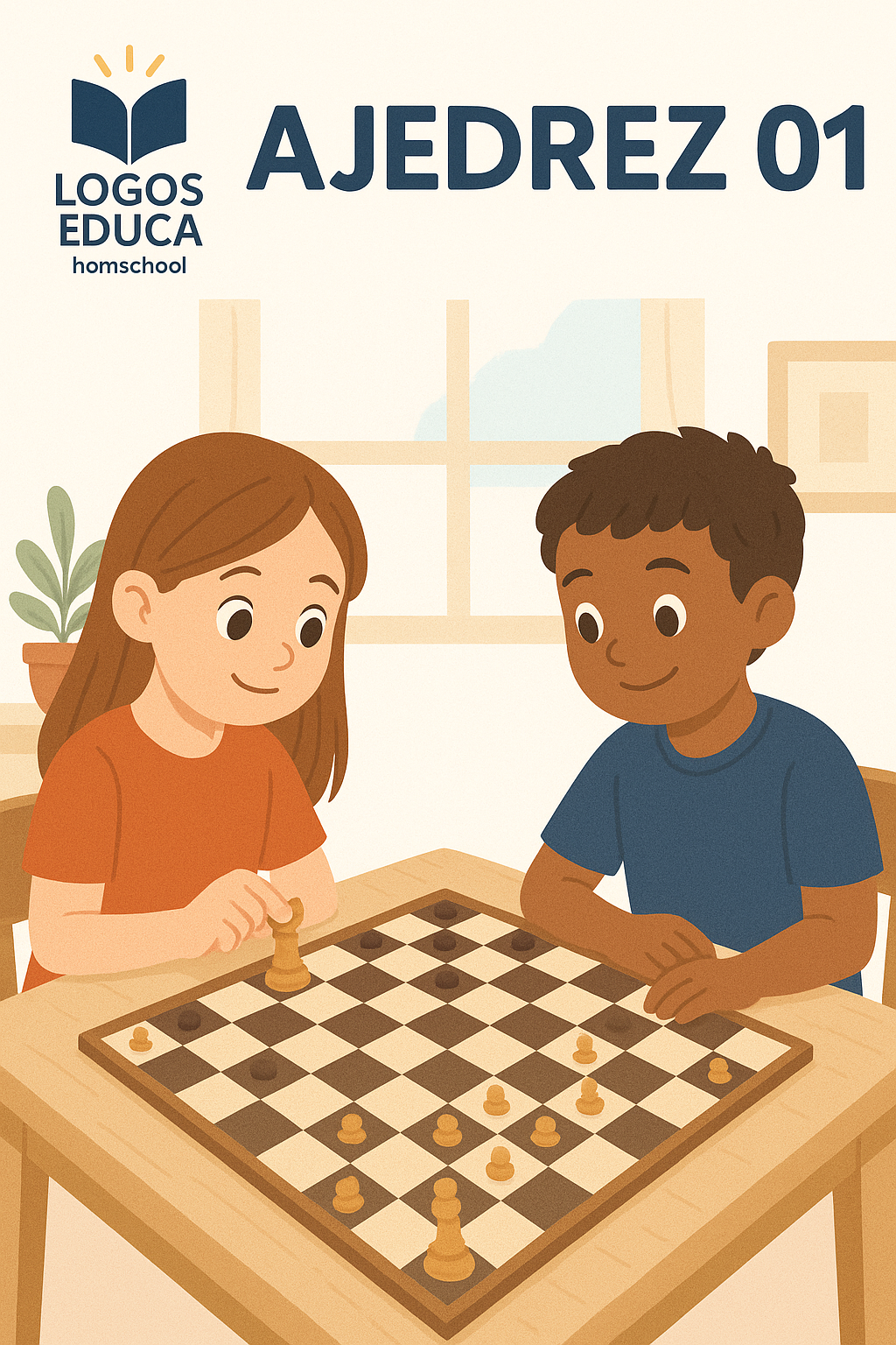 Niños jugando ajedrez